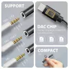 Axagon ADA-HC USB-C na 3,5 mm jack – Hi-Res DAC audio adaptér, 384 kHz/32 Bit, stereo