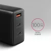 Axagon ACU-DPQ100 PD3.0 & QC 4+ THREE OUTPUTS nástenná nabíjačka 100W