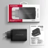 Axagon ACU-DPQ100 PD3.0 & QC 4+ THREE OUTPUTS nástenná nabíjačka 100W