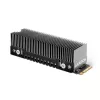 Axagon CLR-M2XT pasívny hliníkový chladič pre jednostranné a obojstranné M.2 SSD veľkosť 2280, výška 24 mm