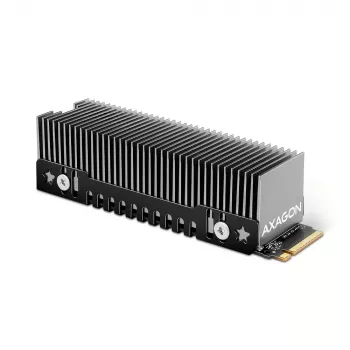 Axagon CLR-M2XT pasívny hliníkový chladič pre jednostranné a obojstranné M.2 SSD veľkosť 2280, výška 24 mm