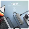 Axagon HMC-5H USB 5Gbps hub, 3x USB-A, HDMI 4K/30Hz, PD 100W, 100cm USB-C kábel