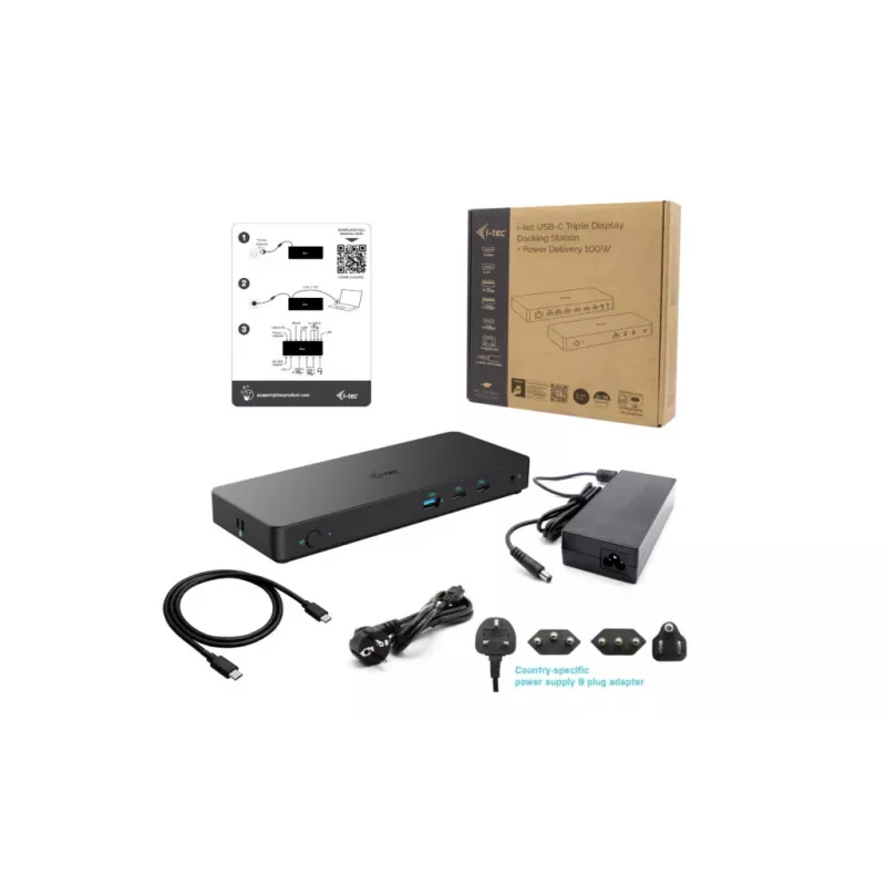 i-tec USB-C Triple Display dokovacia stanica Gen 2 Pro + Power Delivery 100W