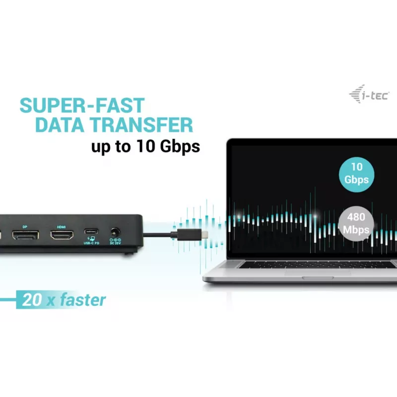 i-tec USB-C Triple Display dokovacia stanica Gen 2 Pro + Power Delivery 100W