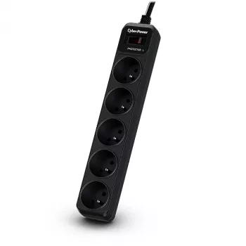 CyberPower Tracer III B0520SC0-FR prepäťová ochrana čierna 5 AC výstupov 200 - 250 V 1,8 m