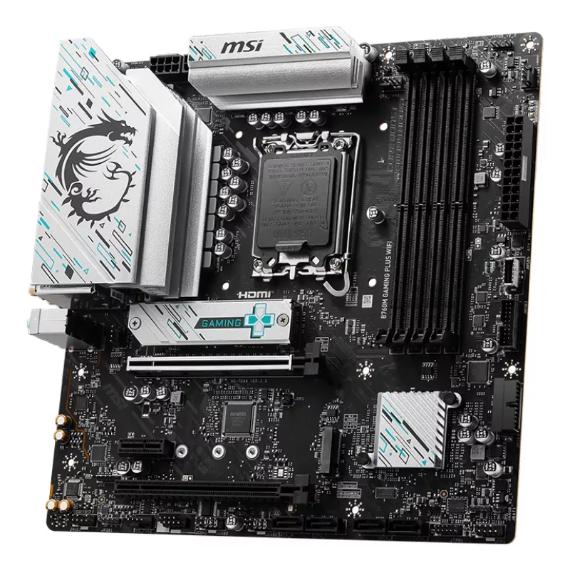 Základná doska MSI B760M GAMING PLUS WIFI – Intel B760, LGA 1700, micro ATX, DDR5, 4 DIMM, Wi‑Fi 6E, 2.5Gb LAN
