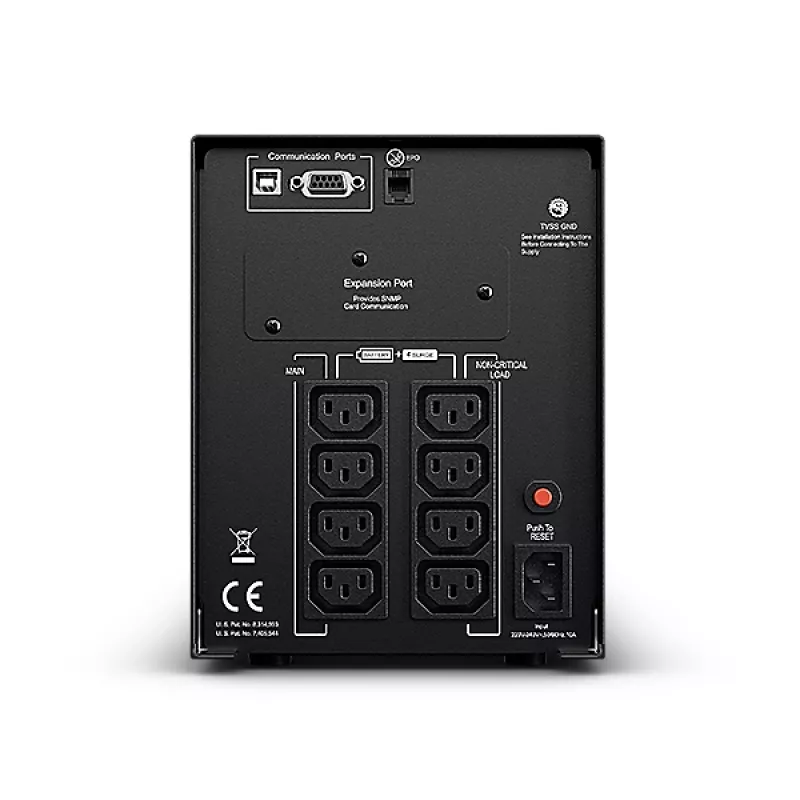 CyberPower PR1500ELCD záložný zdroj (UPS) Line-Interactive 1,5 kVA 1350 W 8 AC výstupov