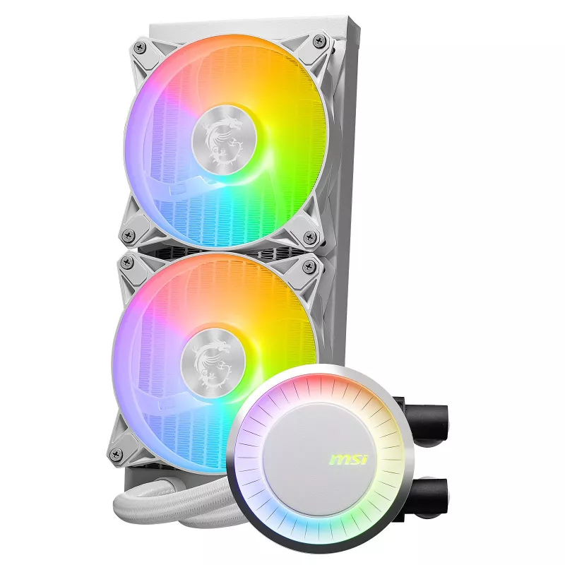 MSI MAG Coreliquid E240 WHITE základná doska, procesor súprava kvapalinového chladenia 12 cm