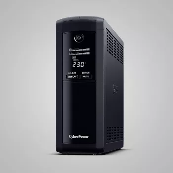Záložný zdroj CYBERPOWER VP1600ELCD-FR 1,6 kVA / 900 W, Line-Interactive, 5 AC výstupov, LCD, USB/RS-232
