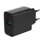 GEMBIRD USB rýchlonabíjačka – 2 porty Type-A & C, 20 W – čierna