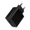 GEMBIRD USB rýchlonabíjačka – 2 porty Type-A & C, 20 W – čierna