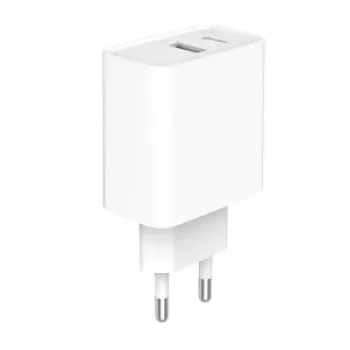 GEMBIRD USB rýchlonabíjačka – Type-A & C 2-portová 20 W – biela