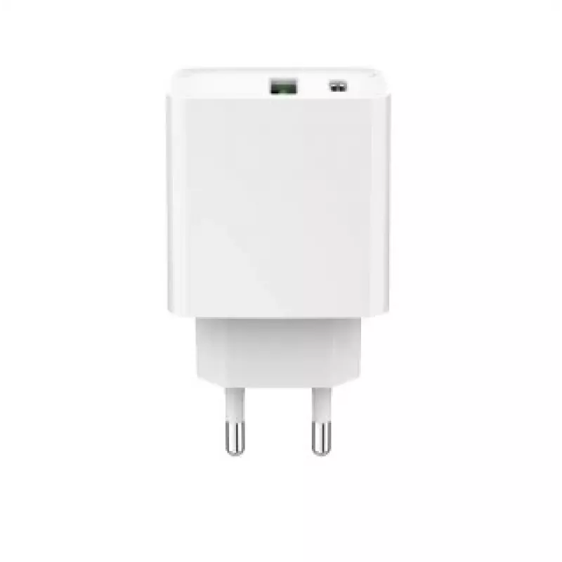 GEMBIRD USB rýchlonabíjačka – Type-A & C 2-portová 20 W – biela