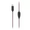 Hama HS-USB400 V2 headset káblový cez hlavu Office/Call center USB Type-A čierna, červená