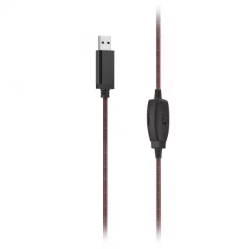 Hama HS-USB400 V2 headset káblový cez hlavu Office/Call center USB Type-A čierna, červená