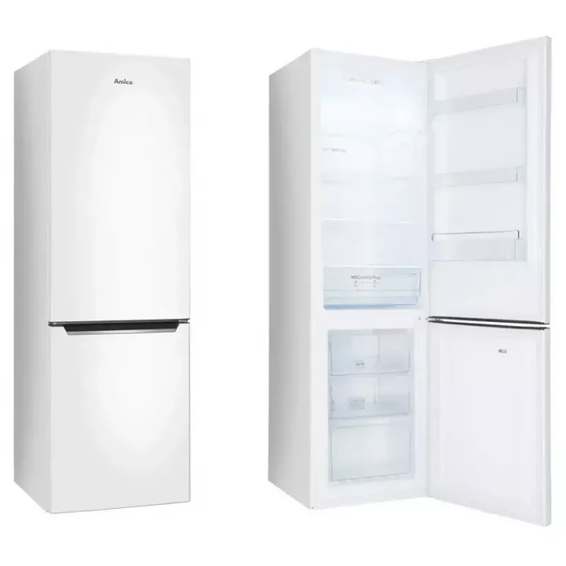 Chladnička s mrazničkou AMICA FK 2995.2FT(E) — 299 L, mraznička dole, No Frost, LED, trieda E