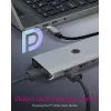 ICY BOX IB-DK4061-CPD Káblový USB 3.2 Gen 1 (3.1 Gen 1) Type-C sivý