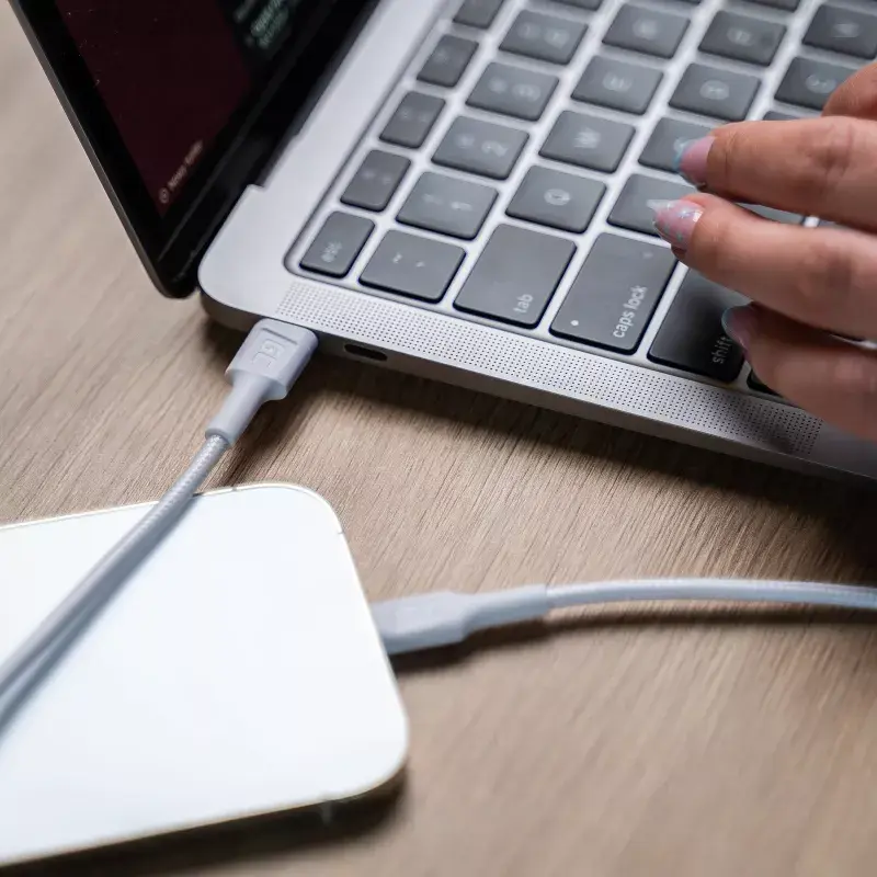 Green Cell PowerStream KABGC07W kábel USB-C na Lightning, MFi, Power Delivery, 1 m, 29 W, biely