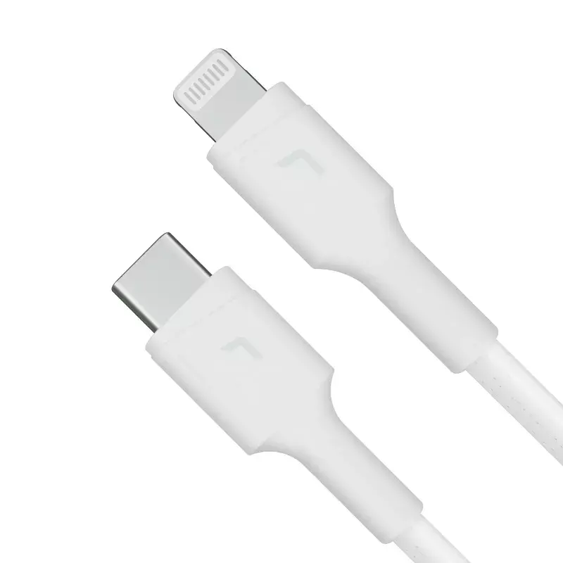 Green Cell PowerStream KABGC07W kábel USB-C na Lightning, MFi, Power Delivery, 1 m, 29 W, biely