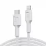 Green Cell PowerStream KABGC07W kábel USB-C na Lightning, MFi, Power Delivery, 1 m, 29 W, biely