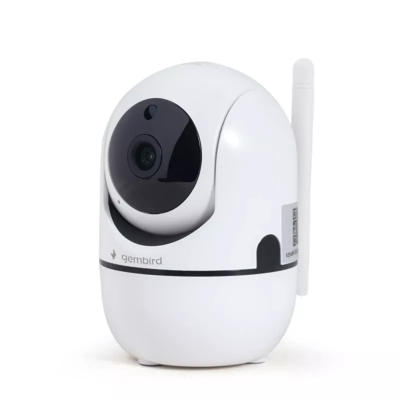 Gembird TSL-CAM-WRHD-02 inteligentná otočná Wi-Fi kamera do interiéru, Full HD 1080p, Tuya, otáčanie o 355°, biela