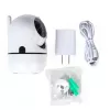 Gembird TSL-CAM-WRHD-02 inteligentná otočná Wi-Fi kamera do interiéru, Full HD 1080p, Tuya, otáčanie o 355°, biela
