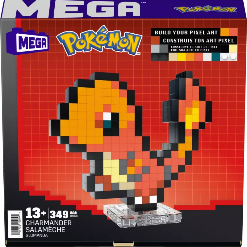 MEGA Pokémon Showcase Glumanda, 13 rok(ov), plast, 484 g