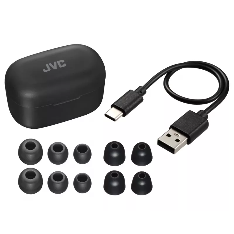 JVC HA-A25T headset True Wireless Stereo (TWS) in-ear hovory/hudba Bluetooth čierny