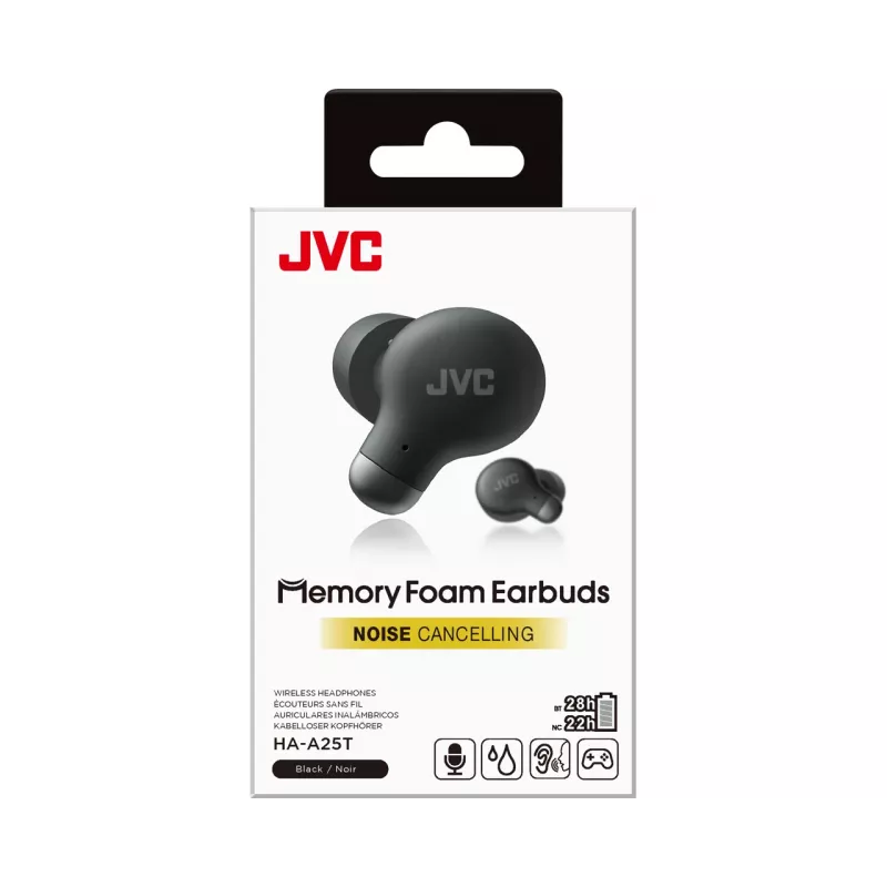 JVC HA-A25T headset True Wireless Stereo (TWS) in-ear hovory/hudba Bluetooth čierny