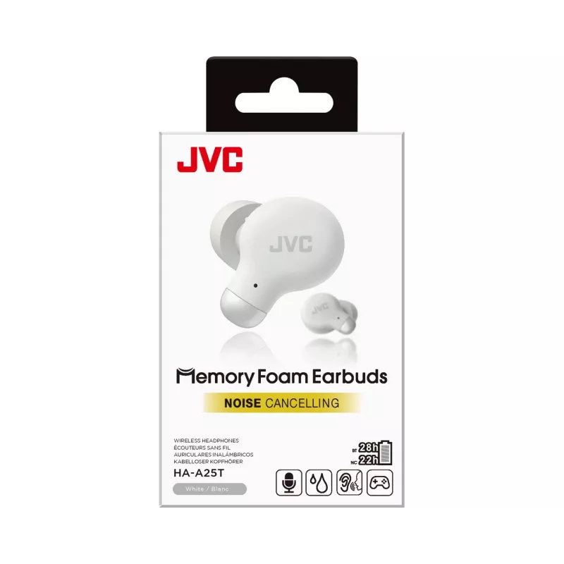 JVC HA-A25T headset True Wireless Stereo (TWS) in-ear slúchadlá hovory/hudba Bluetooth biely