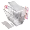 PC skriňa MODECOM Volcano SPACE APEX ARGB MIDI Tower biela – oceľ, bočné okno, ARGB ventilátory, USB-C