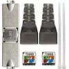 RJ45 konektor bez náradia QOLTEC 54540 CAT6 STP pre tienené ethernetové káble