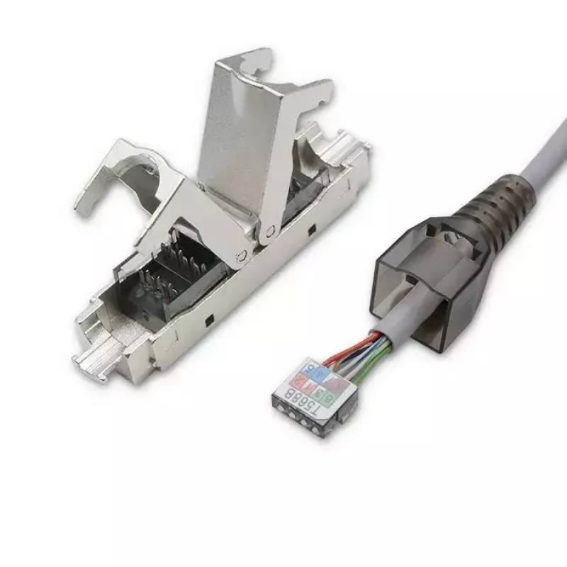 RJ45 konektor bez náradia QOLTEC 54540 CAT6 STP pre tienené ethernetové káble