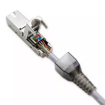 RJ45 konektor bez náradia QOLTEC 54540 CAT6 STP pre tienené ethernetové káble