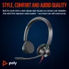 HP Poly Blackwire 3325 stereo USB-C headset +3.5mm konektor +USB-C/A adaptér