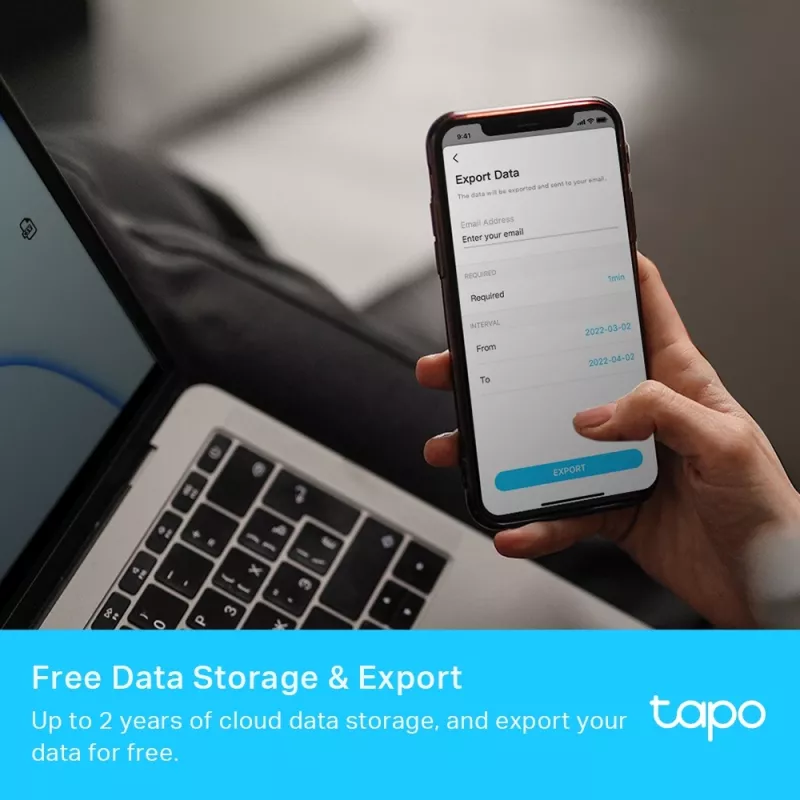 TP-Link Tapo inteligentný monitor teploty a vlhkosti, interiér, snímač teploty a vlhkosti, voľne stojaci, bezdrôtový, -20 - 60 °C, 0 - 99%