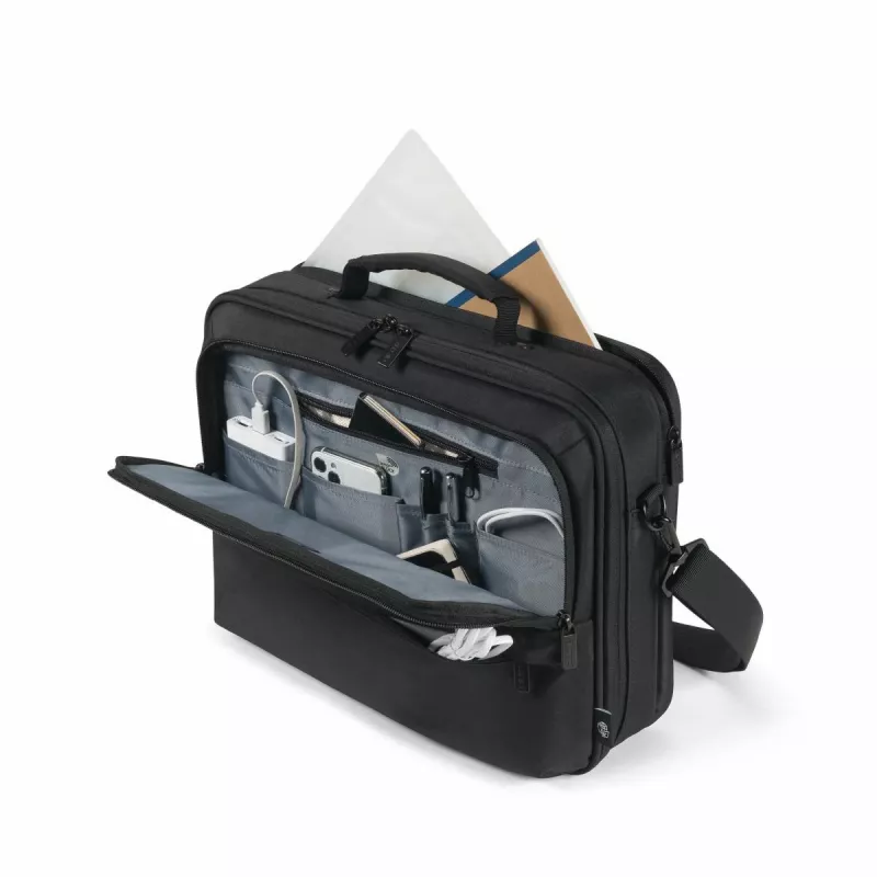 DICOTA Eco Multi Core - 13-14,1 palcová taška na notebook - čierna / 300D 100% recyklovaný PET polyester