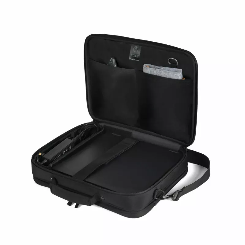 DICOTA Eco Multi Core - 15-17,3 palcová taška na notebook - čierna / 300d 100% recyklovaný PET polyester