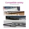 ICY BOX IB-DK4012-CPD káblový USB 3.2 Gen 1 (3.1 Gen 1) Type-C antracitový, čierny