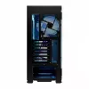PC skriňa MODECOM Horizon ARGB FLOW MIDI čierna — podpora E-ATX, tvrdené sklo, ARGB, USB-C, max. GPU 400 mm
