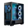PC skriňa MODECOM Horizon ARGB FLOW MIDI čierna — podpora E-ATX, tvrdené sklo, ARGB, USB-C, max. GPU 400 mm