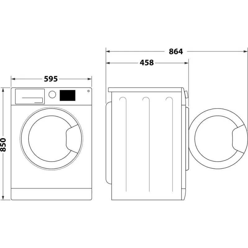 Whirlpool WRBSS 6249 S EU voľne stojaca úzka práčka s predným plnením 6 kg 1200 ot./min, energetická trieda C, biela