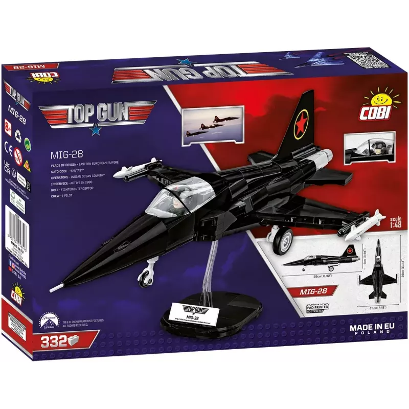 Stavebnica Cobi Top Gun MiG-28 5859 modelová stavebnica v mierke 1:48, zberateľská stavebnica