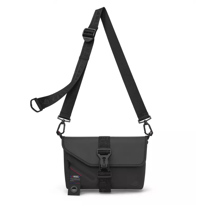 ASUS ROG SLASH Sling Bag 2.0 polyester, polyuretán (PU), termoplastický polyuretán (TPU) čierna, modrá, ružová unisex cez rameno
