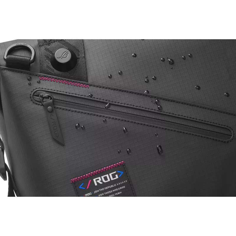 ASUS ROG SLASH Duffle Bag polyester, polyuretán (PU), termoplastický polyuretán (TPU) čierna pánska taška