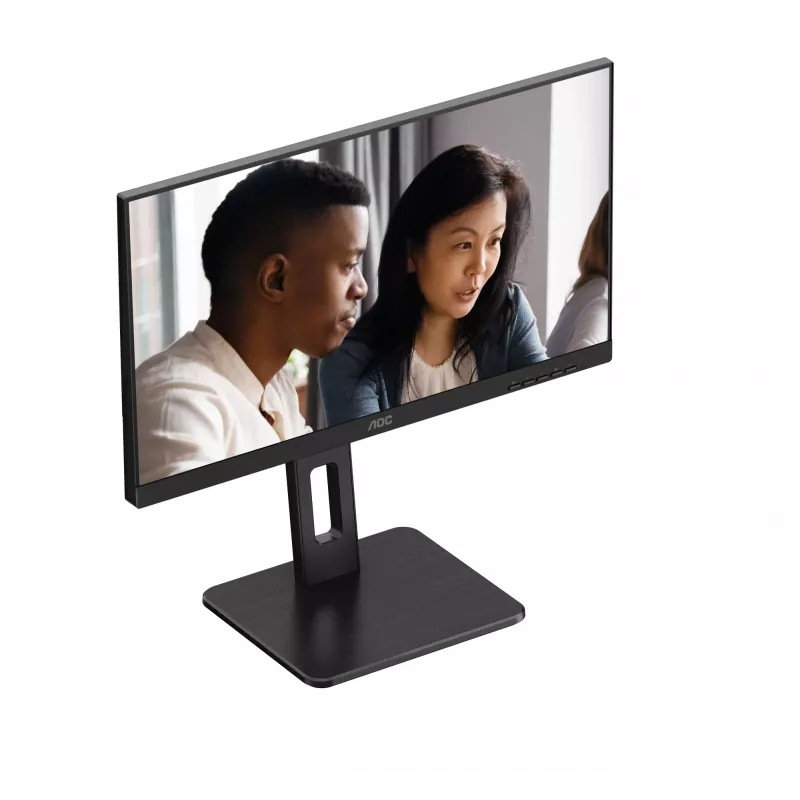 AOC 22E2UMF monitor VA 21,5 palca (54,6 cm), 1920 x 1080 Full HD, 75 Hz, 4 ms, HDMI, DisplayPort, VGA, USB rozbočovač, reproduktory, pivot, výškovo nastaviteľný, čierny