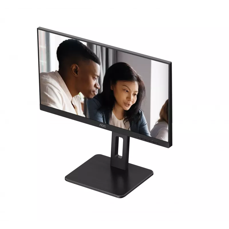 AOC 22E2UMF monitor VA 21,5 palca (54,6 cm), 1920 x 1080 Full HD, 75 Hz, 4 ms, HDMI, DisplayPort, VGA, USB rozbočovač, reproduktory, pivot, výškovo nastaviteľný, čierny