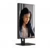 AOC 22E2UMF monitor VA 21,5 palca (54,6 cm), 1920 x 1080 Full HD, 75 Hz, 4 ms, HDMI, DisplayPort, VGA, USB rozbočovač, reproduktory, pivot, výškovo nastaviteľný, čierny