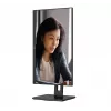 AOC 22E2UMF monitor VA 21,5 palca (54,6 cm), 1920 x 1080 Full HD, 75 Hz, 4 ms, HDMI, DisplayPort, VGA, USB rozbočovač, reproduktory, pivot, výškovo nastaviteľný, čierny