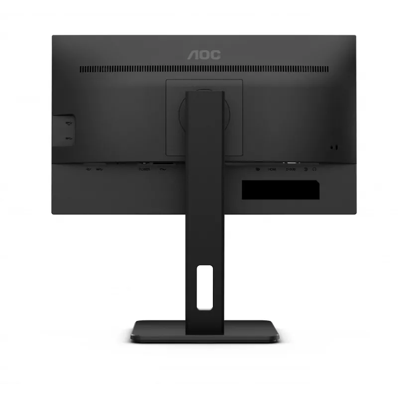 AOC 22E2UMF monitor VA 21,5 palca (54,6 cm), 1920 x 1080 Full HD, 75 Hz, 4 ms, HDMI, DisplayPort, VGA, USB rozbočovač, reproduktory, pivot, výškovo nastaviteľný, čierny
